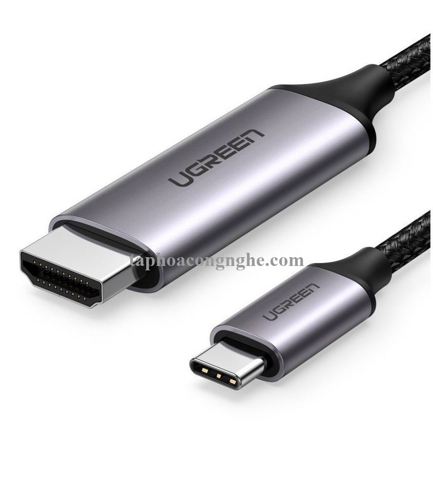 Ugreen 50766 3M 4K 60hz usb Type C sang HDMI Cáp dữ liệu truyền âm thanh hình ảnh MM142 30050766